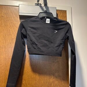 Gymshark Black Long Sleeve Crop Top